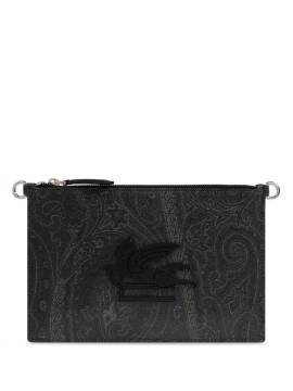 ETRO Pegasu Clutch mit Patch - Schwarz von ETRO