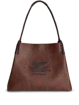 ETRO Mittelgroße Paisley Libra Tote Bag - Braun von ETRO