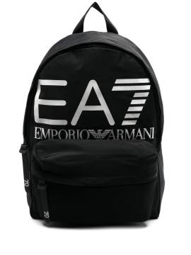 Ea7 Emporio Armani Rucksack mit Logo-Print - Schwarz von Ea7 Emporio Armani