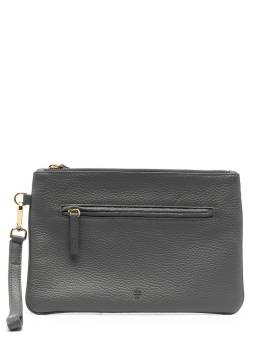 Eleventy Clutch mit Logo-Prägung - Grau von Eleventy