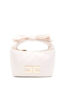 Elisabetta Franchi La Mia Bambina Schultertasche mit Logo-Schild - Nude von Elisabetta Franchi La Mia Bambina