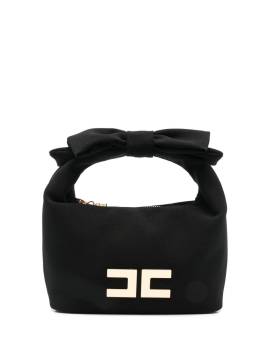 Elisabetta Franchi La Mia Bambina Schultertasche mit Logo-Schild - Schwarz von Elisabetta Franchi La Mia Bambina