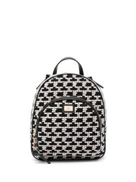 Elisabetta Franchi Rucksack mit Monogrammmuster - Schwarz von Elisabetta Franchi