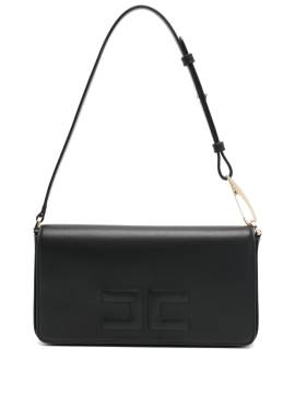 Elisabetta Franchi Schultertasche mit Logo-Prägung - Schwarz von Elisabetta Franchi