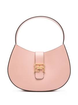 Elisabetta Franchi Shopper mit Logo-Schild - Rosa von Elisabetta Franchi