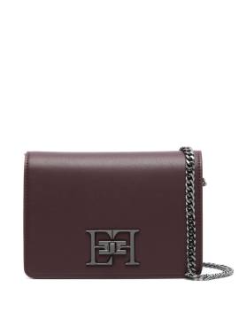 Elisabetta Franchi Schultertasche mit Logo-Schild - Rot von Elisabetta Franchi