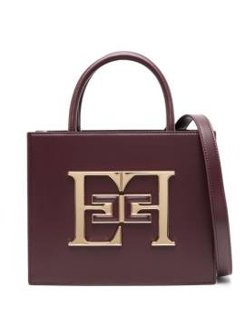 Elisabetta Franchi Kleine Handtasche mit Logo-Schild - Rot von Elisabetta Franchi