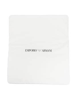 Emporio Armani Kids Decke mit Logo-Print - Weiß von Emporio Armani Kids
