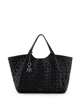 Emporio Armani Gewebter Shopper aus Faux-Leder - Schwarz von Emporio Armani