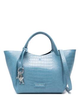 Emporio Armani Handtasche mit Kroko-Effekt - Blau von Emporio Armani