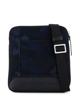 Emporio Armani Kuriertasche mit Camouflagemuster - Blau von Emporio Armani