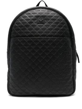 Emporio Armani Rucksack mit Logo-Prägung - Schwarz von Emporio Armani