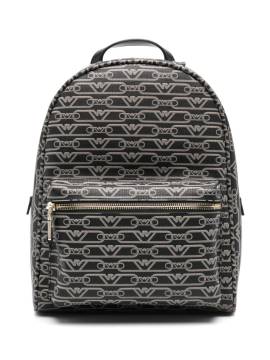 Emporio Armani Rucksack mit Logo-Print - Schwarz von Emporio Armani