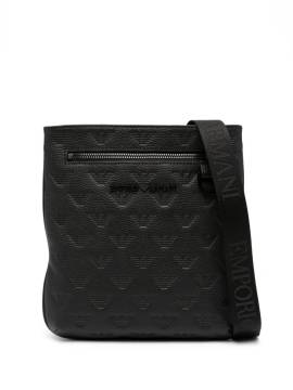 Emporio Armani Schultertasche mit Monogramm - Schwarz von Emporio Armani