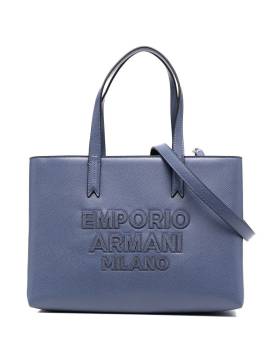 Emporio Armani Shopper mit Logo-Stickerei - Blau von Emporio Armani