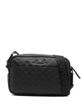 Emporio Armani Kuriertasche mit Logo-Prägung - Schwarz von Emporio Armani