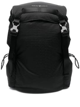 Emporio Armani Rucksack aus Logo-Jacquard - Schwarz von Emporio Armani