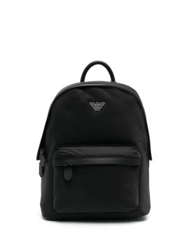 Emporio Armani Rucksack mit Logo-Schild - Schwarz von Emporio Armani