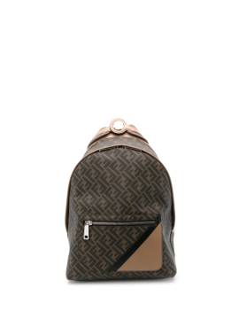 FENDI Chiodo Diagonal Rucksack aus Canvas - Braun von FENDI