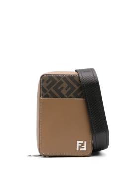 FENDI Handytasche mit FF-Jacquard - Braun von FENDI