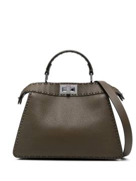 FENDI Kleine Peekaboo ISeeU Satchel-Tasche - Grün von FENDI