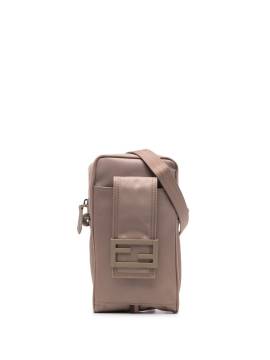 FENDI Kuriertasche mit Logo-Schild - Nude von FENDI