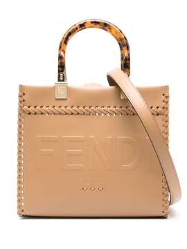 FENDI Schultertasche mit Logo-Prägung - Braun von FENDI