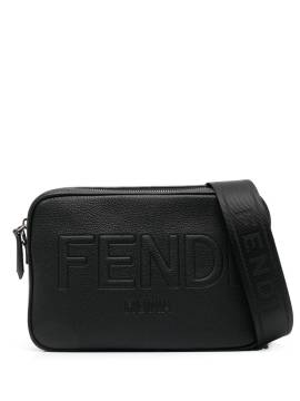 FENDI Schultertasche mit Logo-Prägung - Schwarz von FENDI