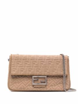 FENDI Schultertasche mit Logo-Print - Nude von FENDI