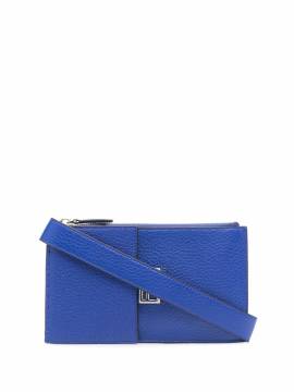 FENDI Schultertasche mit Logo-Schild - Blau von FENDI