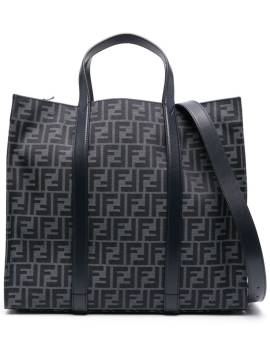 FENDI Shopper mit FF-Jacquardmuster - Blau von FENDI