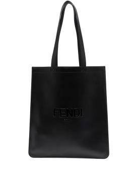 FENDI Shopper mit Logo-Prägung - Schwarz von FENDI