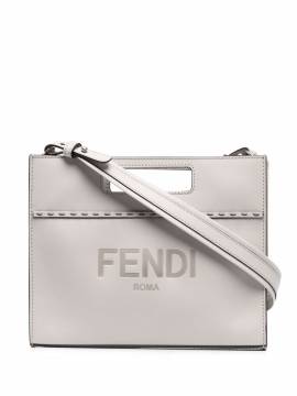 FENDI Shopper mit Logo-Print - Grau von FENDI