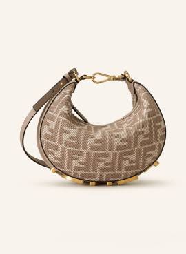 Fendi Hobo-Bag Fendigraphy Mini braun von Fendi