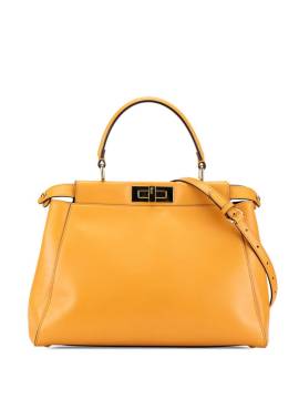 Fendi Pre-Owned 2000-2010 mittelgroße Peekaboo Satchel-Tasche aus Leder - Gelb von Fendi