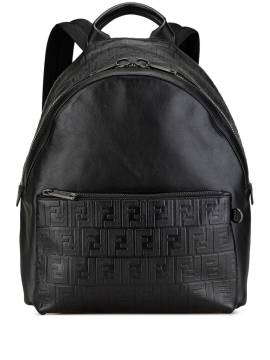 Fendi Pre-Owned 2000-2010 Vitello Grace Zucca Rucksack mit Prägung - Schwarz von Fendi