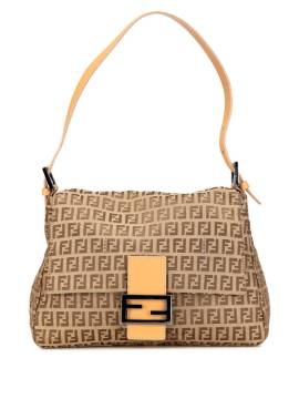 Fendi Pre-Owned 2000-2010 Zucca Canvas Mamma Forever Schultertasche - Braun von Fendi