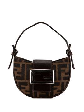 Fendi Pre-Owned 2000-2010 mini Zucca Canvas Croissant Handtasche - Braun von Fendi