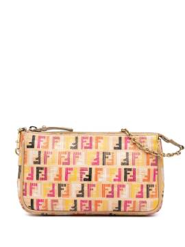 Fendi Pre-Owned 2010-2020 mehrfarbige Zucchino Spalmati Chain Pochette Schultertasche - Braun von Fendi