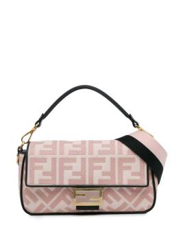 Fendi Pre-Owned 2010-2023 Baguette Satchel-Tasche mit Zucca-Stickerei - Rosa von Fendi