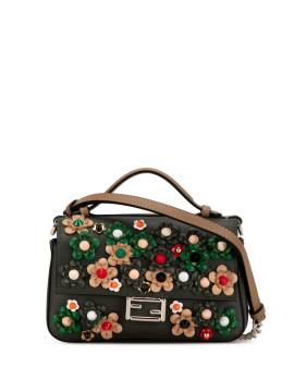 Fendi Pre-Owned 2010-2023 micro Flowerland Double Bagbaguette Satchel-Tasche - Grün von Fendi