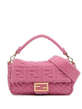 Fendi Pre-Owned 2010-2023 Zucca Baguette Satchel-Tasche aus Frottee - Rosa von Fendi