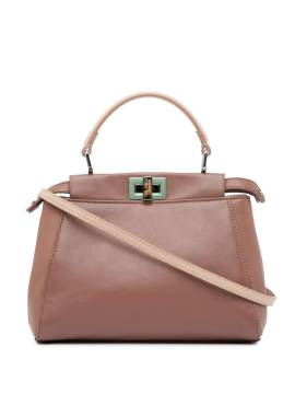 Fendi Pre-Owned 2010-2023 mini Peekaboo Satchel-Tasche aus Nappaleder - Rosa von Fendi