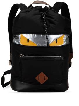 Fendi Pre-Owned 2010-2024 Cuoio Romano Monster Eyes Rucksack mit Kordelzug - Schwarz von Fendi