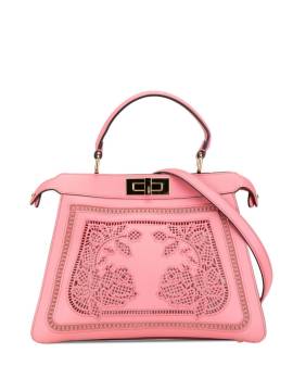 Fendi Pre-Owned 2010-2024 mittelgroße Peekaboo ISeeU Satchel-Tasche mit Stickerei - Rosa von Fendi