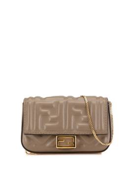 Fendi Pre-Owned 2010-2024 nano Zucca Umhängetasche mit Anhänger - Braun von Fendi