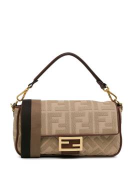 Fendi Pre-Owned 2010-202 Baguette Satchel-Tasche aus Canvas mit Zucca-Stickerei - Braun von Fendi