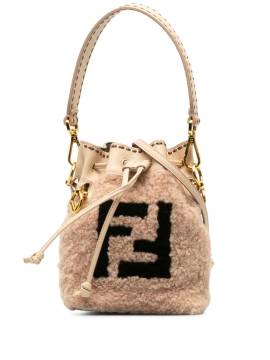 Fendi Pre-Owned 2015-2023 Mini Mon Tresor Beuteltasche - Nude von Fendi