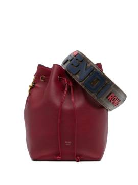Fendi Pre-Owned 2018-2023 Leather Mon Tresor bucket bag - Rot von Fendi