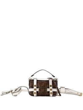 Fendi Pre-Owned 2019-2023 mini Zucca Cage Bagbaguette Satchel-Tasche - Weiß von Fendi